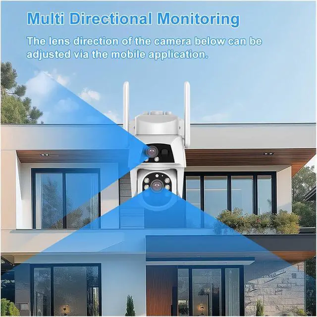 Alt view image 3 of 6 - 4G WiFi Solar Dual Lens Outdoor Security Camera