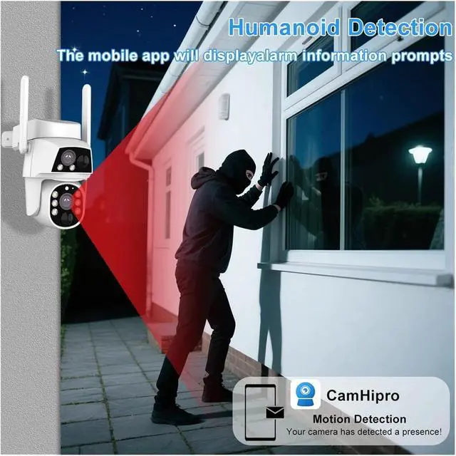 Alt view image 4 of 6 - 4G WiFi Solar Dual Lens Outdoor Security Camera