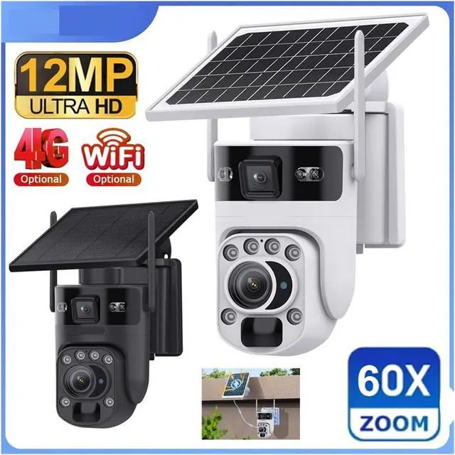 Alt view image 3 of 7 - 12MP Solar Outdoor Security Camera