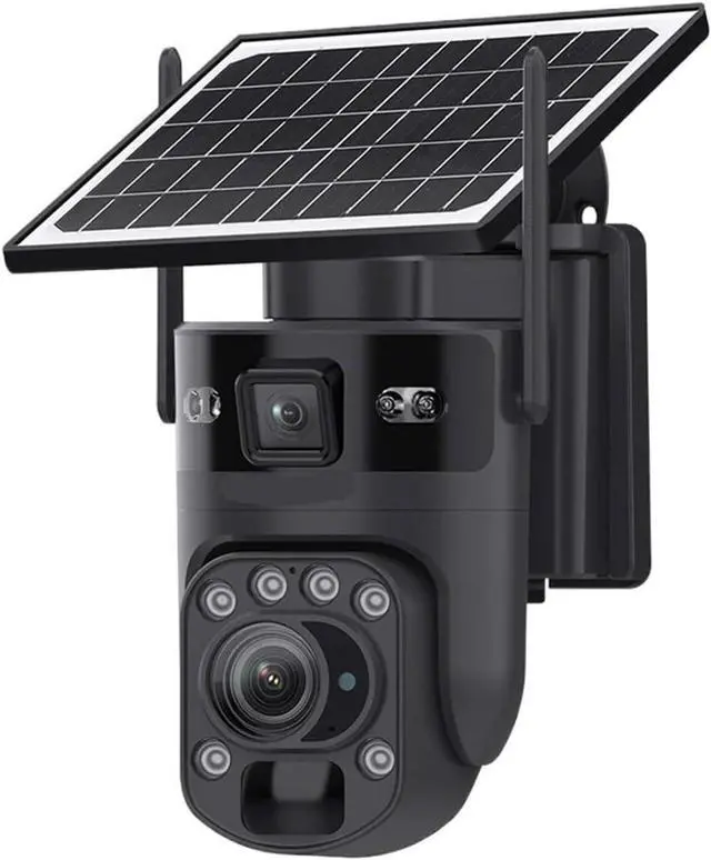 Main image of 4G WiFi Solar PTZ Outdoor Dual Screen Security IP Camera