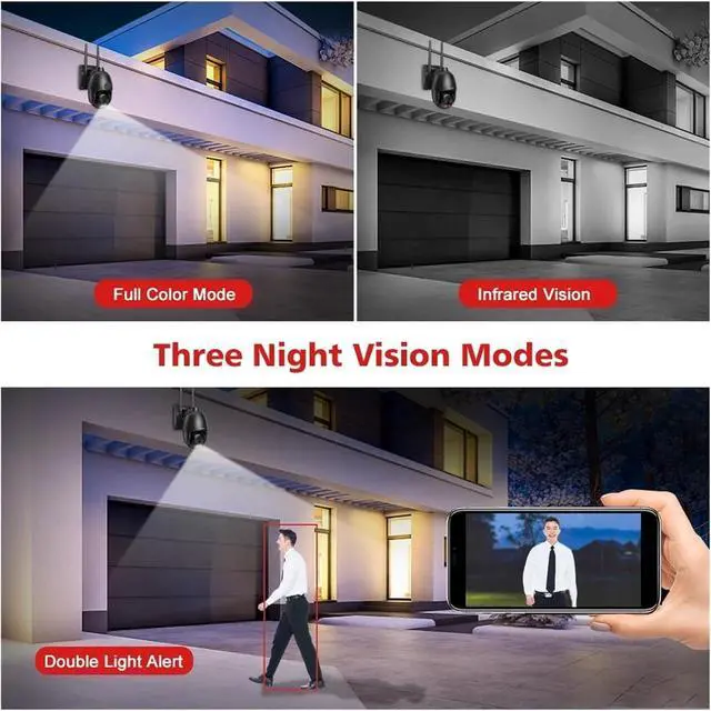 Alt view image 6 of 7 - 8MP Dual Lens WiFi 4G POE Outdoor Security Camera