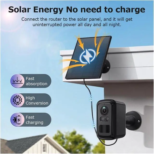 Alt view image 4 of 7 - 4G WiFi Solar Bullet Wireless Outdoor Security Camera