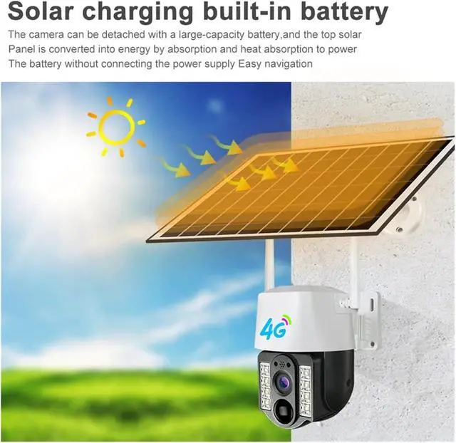 Alt view image 5 of 6 - WiFi 4G Solar PTZ Outdoor Security Cam