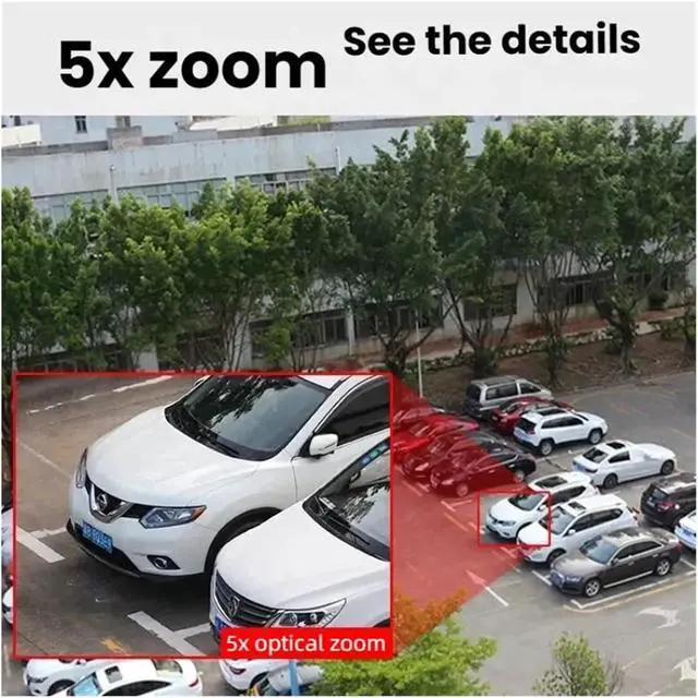 Alt view image 3 of 6 - 8MP 4K POE Bullet IP Camera Outdoor H.265 Two-Way Audio Cam