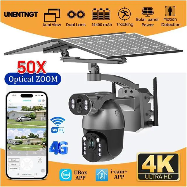 Alt view image 3 of 7 - 4K Solar Outdoor Security Camera