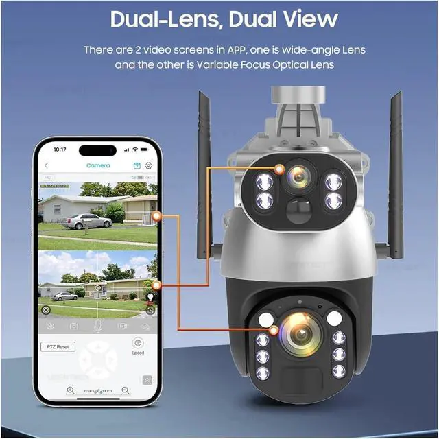 Alt view image 4 of 7 - 4K Solar Outdoor Security Camera