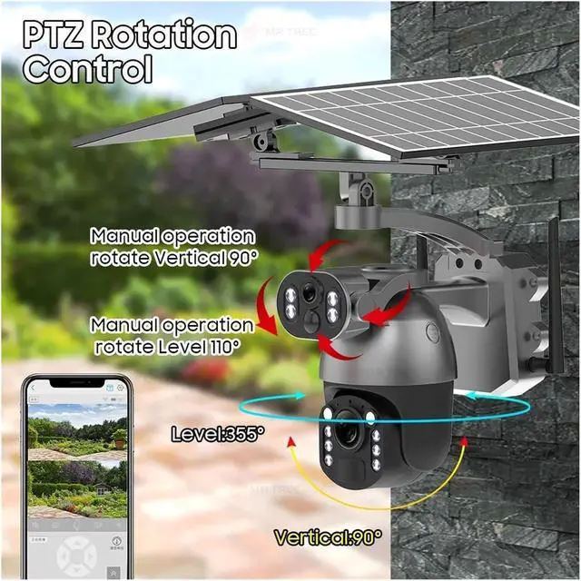 Alt view image 7 of 7 - 4K Solar Outdoor Security Camera