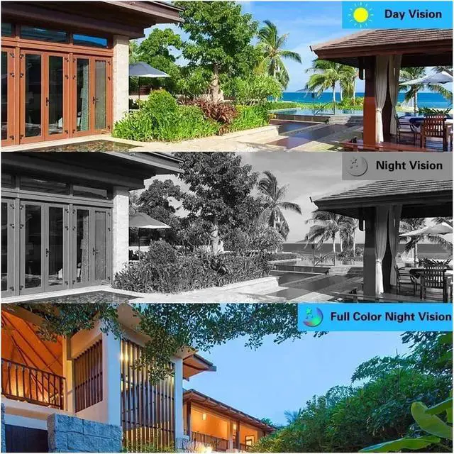 Alt view image 6 of 6 - 12MP Three Lens Solar WiFi PTZ Outdoor Security Camera