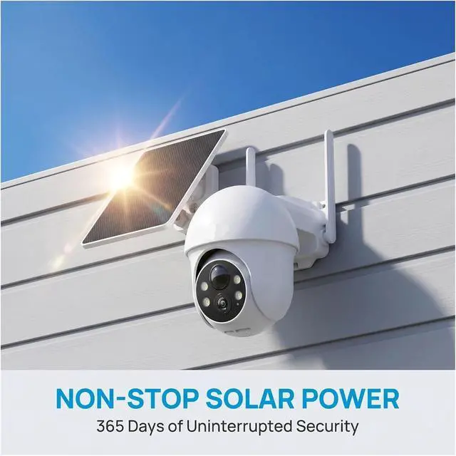 Alt view image 2 of 6 - 5MP Solar PTZ 2.4G WiFi Outdoor Security Camera