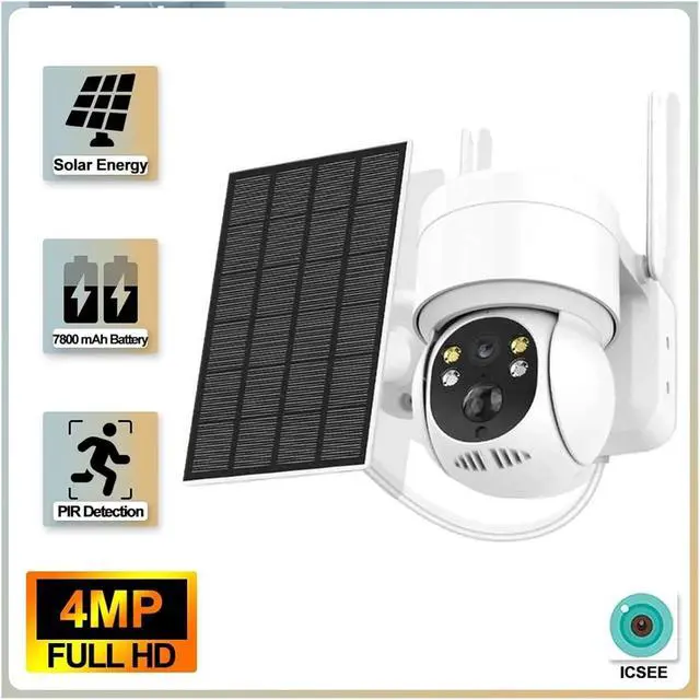 Alt view image 3 of 7 - WiFi Solar PTZ Wireless Outdoor Security Surveillance Camera