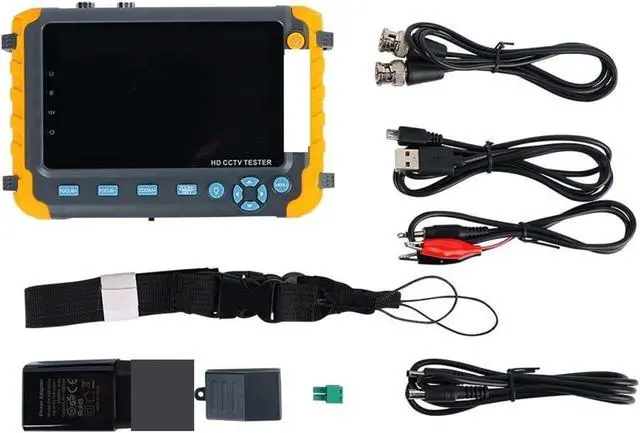 Alt view image 6 of 6 - IV8W Monitor AHD TVI CVI CVBS CCTV with UTP Test Tool and VGA Input Portable Battery-Powered DC12V Out Cam Monitor