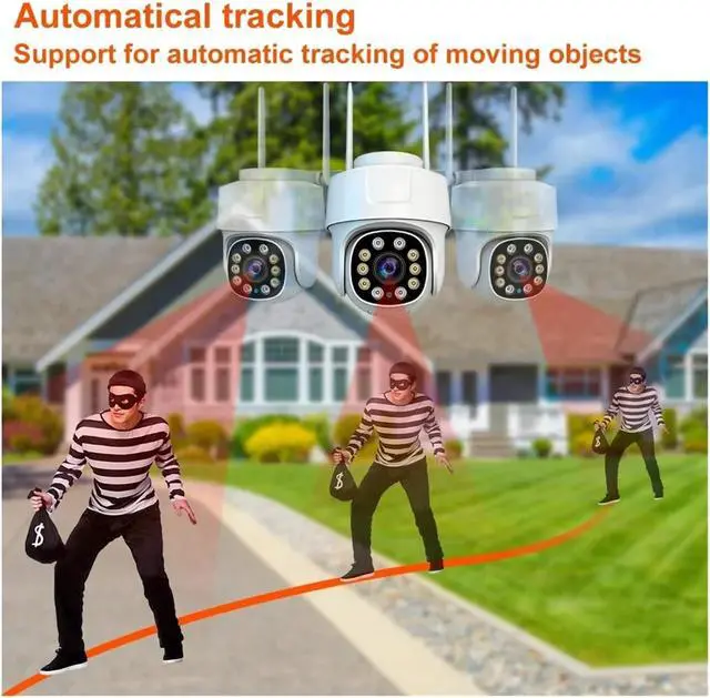 Alt view image 4 of 7 - 5MP Tuya Smart WiFi Outdoor Waterproof Security IP Camera