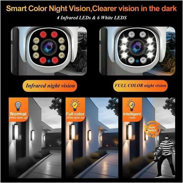 Alt view image 7 of 7 - 5MP Tuya Smart WiFi Outdoor Waterproof Security IP Camera