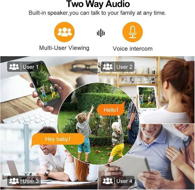 Alt view image 4 of 6 - 3MP 1296P Solar WiFi Wireless Home Security IP Camera