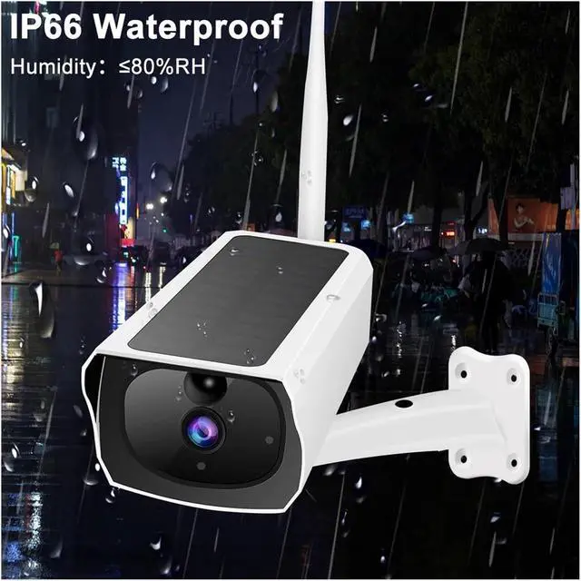 Alt view image 5 of 6 - 3MP 1296P Solar WiFi Wireless Home Security IP Camera