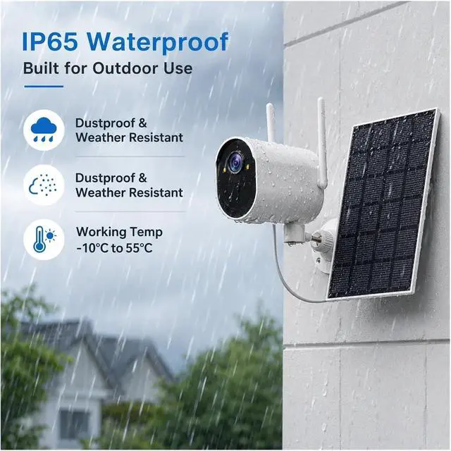 Alt view image 5 of 6 - Solar WiFi Outdoor PTZ IP Security Camera