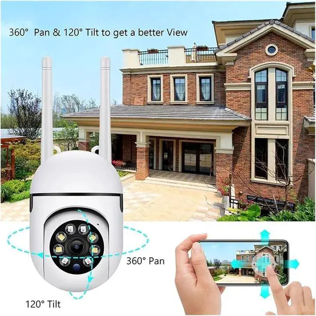 Alt view image 2 of 6 - 2MP 1080P WiFi Indoor Home Security IP Camera