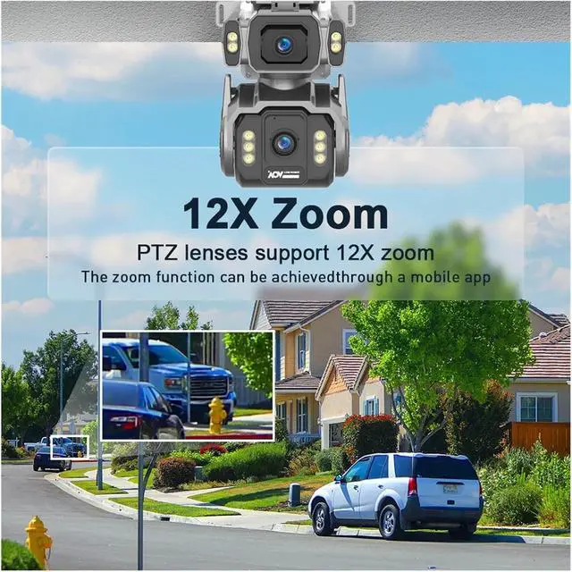 Alt view image 6 of 7 - 10MP 4G Solar Outdoor Security Camera