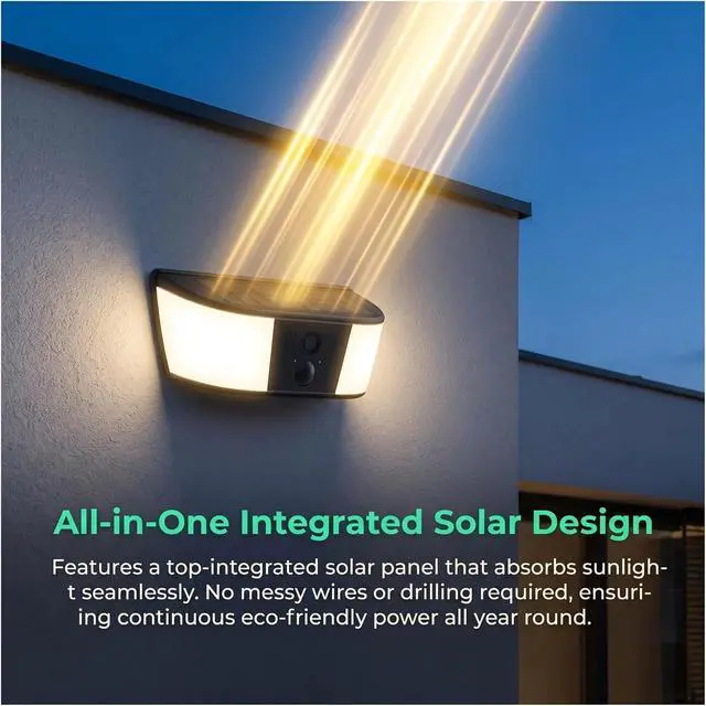 Alt view image 2 of 6 - WiFi Solar Floodlight Wireless Outdoor Security Camera