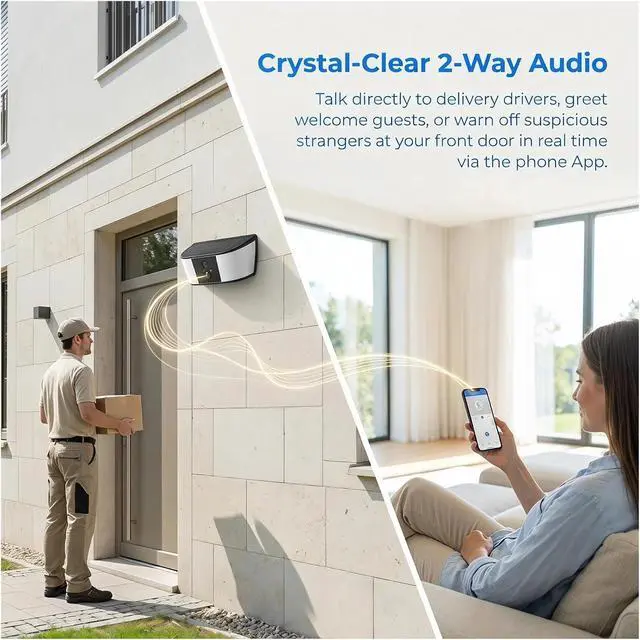 Alt view image 6 of 6 - WiFi Solar Floodlight Wireless Outdoor Security Camera