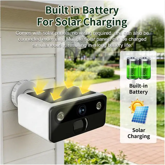 Alt view image 3 of 7 - WiFi Solar Wireless Outdoor Security IP Camera