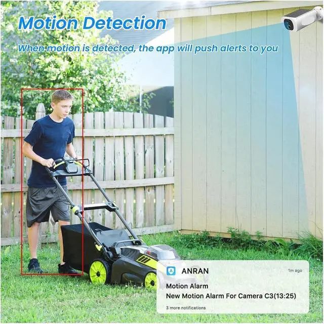 Alt view image 3 of 6 - 2K Solar 2.4G WiFi Wireless Floodlight Security Camera