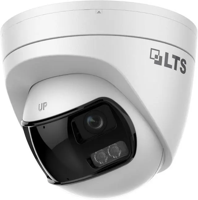 Alt view image 2 of 4 - LTS CMHT3C5PW-28L 5MP Dual-Lens Turret Network Camera, Hybrid Light, 2.8mm Lens, Human & Vehicle Detection, Built-in Mic