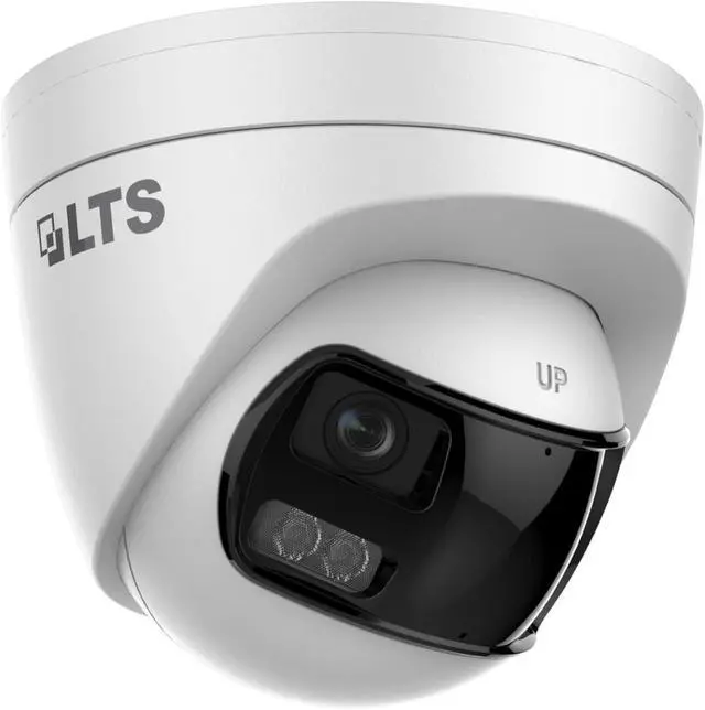 Alt view image 3 of 4 - LTS CMHT3C5PW-28L 5MP Dual-Lens Turret Network Camera, Hybrid Light, 2.8mm Lens, Human & Vehicle Detection, Built-in Mic