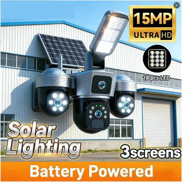 Alt view image 2 of 7 - 2K PTZ Solar Outdoor WiFi Security Camera