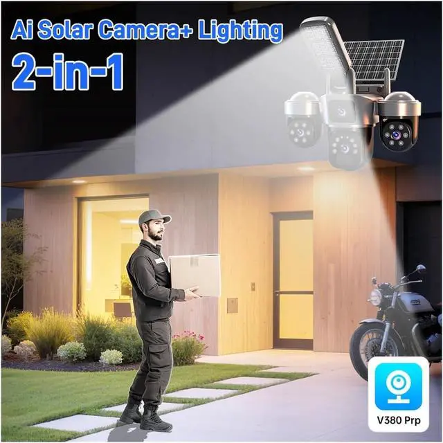Alt view image 6 of 7 - 2K PTZ Solar Outdoor WiFi Security Camera