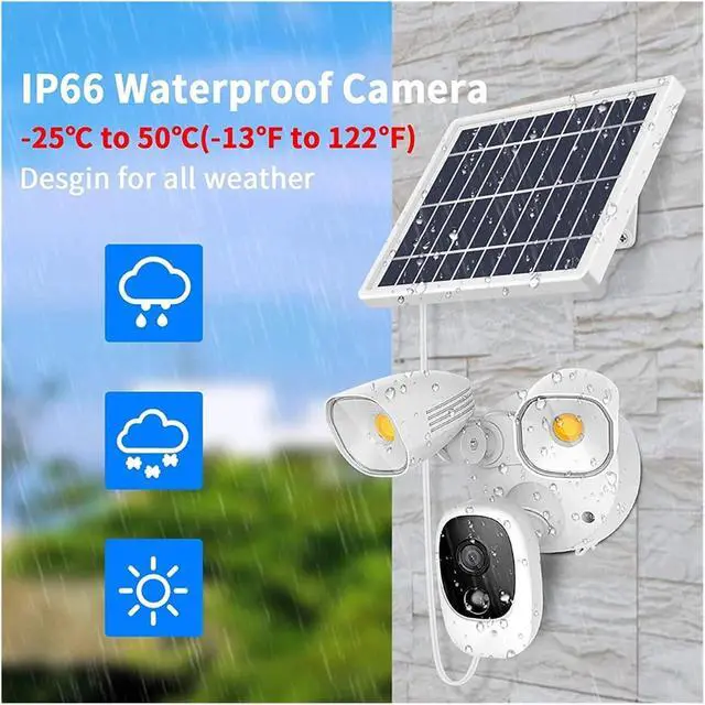 Alt view image 3 of 6 - 1080P WiFi Solar Battery Outdoor Security Surveillance Camera