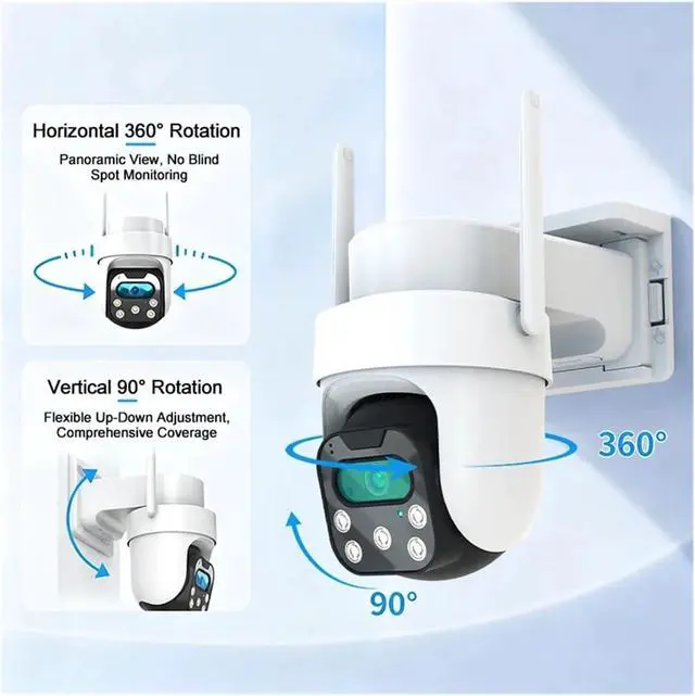 Alt view image 4 of 7 - 4G Solar Battery Outdoor PTZ Security IP Camera