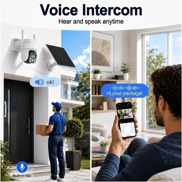 Alt view image 5 of 7 - 4G Solar Battery Outdoor PTZ Security IP Camera