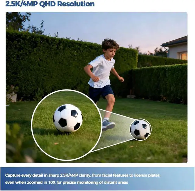 Alt view image 5 of 6 - 2.5K Solar WiFi Outdoor Security Camera