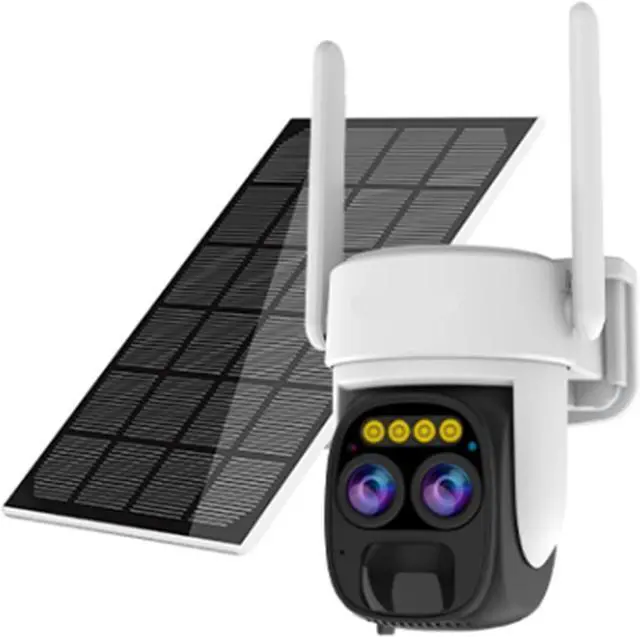 Main image of 4G WiFi Solar Dual Lens Dome Security IP Camera