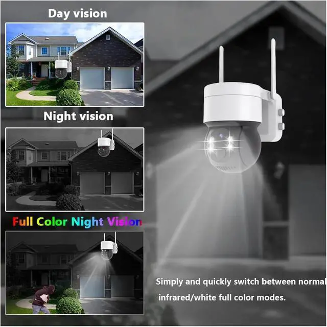 Alt view image 6 of 7 - Tuya Solar WiFi Low Power PTZ Outdoor Security Camera