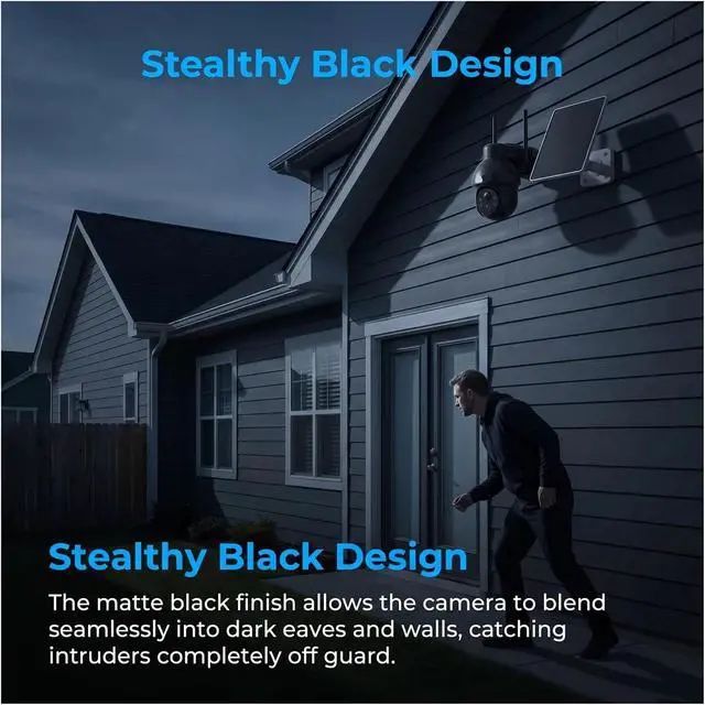Alt view image 6 of 6 - 1920P WiFi Solar Outdoor Security Camera