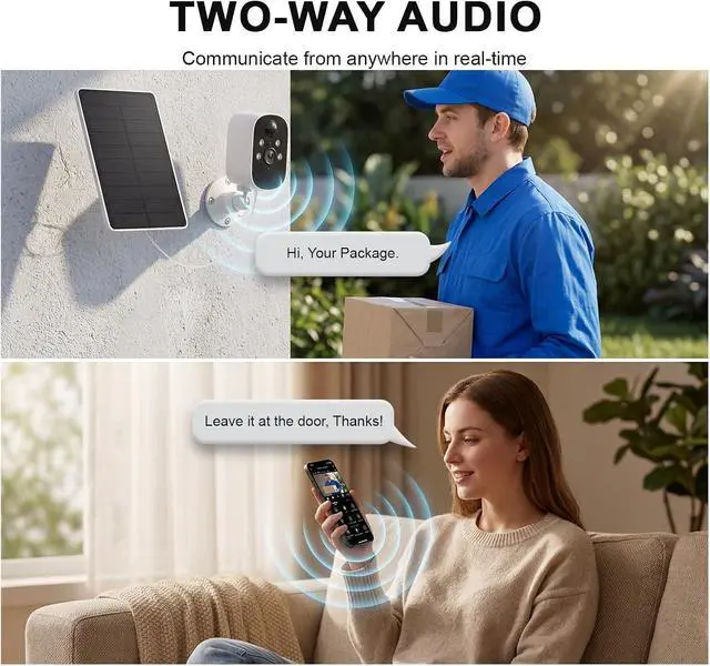 Alt view image 4 of 6 - HD Solar WiFi Battery Outdoor Security CCTV Camera