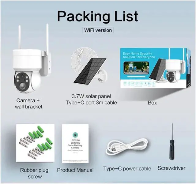 Alt view image 7 of 7 - Solar Wireless Outdoor PTZ IP Camera