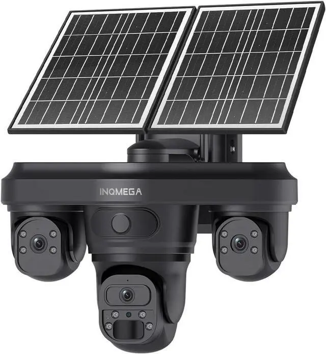 Main image of Solar Security Camera Outdoor Wireless, 9MP 3-Lens AOV 24/7 Recording PTZ, 14W Solar Panel&20100mAh Battery, 4G Cellular LTE, Color Night Vision, AI Auto Tracking, 2-Way Audio, IP66, Ubox Pro