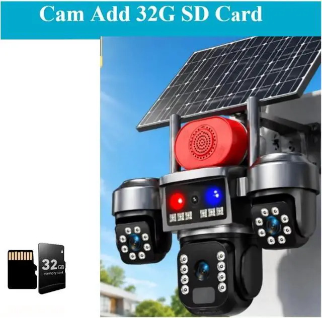 Alt view image 2 of 7 - V380 Solar WiFi Outdoor IP Security Camera