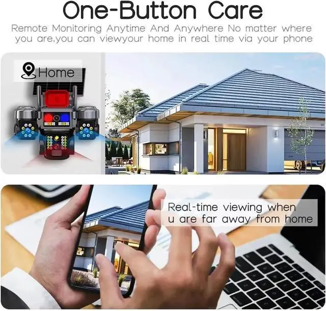 Alt view image 6 of 7 - V380 Solar WiFi Outdoor IP Security Camera