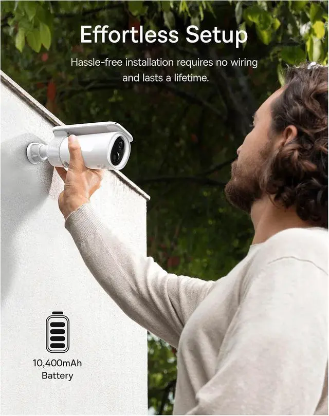 Alt view image 6 of 7 - 2K Solar Wireless Outdoor Security Surveillance Camera