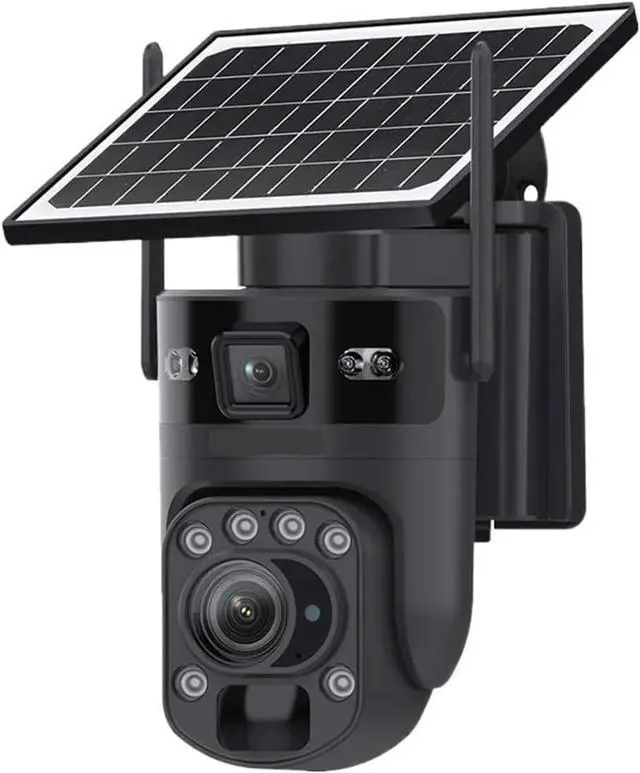 Main image of 4K Dual Screen Solar PTZ Outdoor Security Surveillance Camera