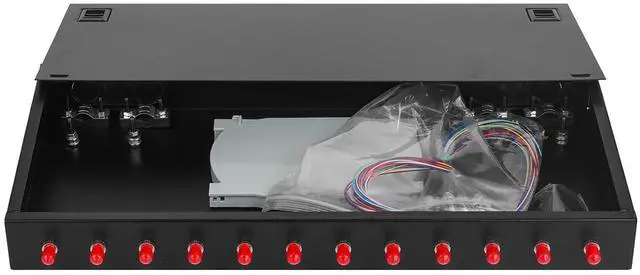 Main image of 12 Fibers Port ST UPC Singlemode Rack Mount Enclosure Box