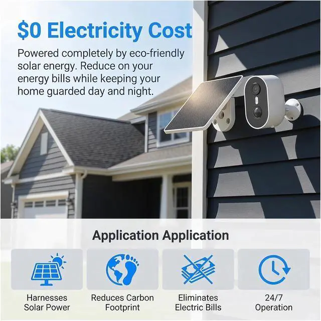 Alt view image 6 of 6 - 5MP Solar WiFi Outdoor Security Camera