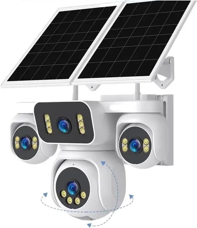 Main image of 20MP Four Screen 4G AOV Solar Outdoor PTZ Security Camera