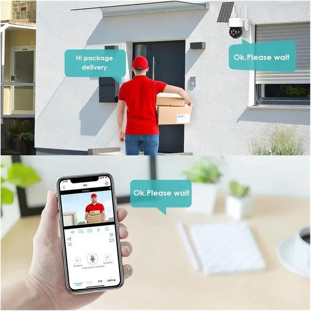 Alt view image 5 of 6 - Solar Wireless Outdoor Security Camera