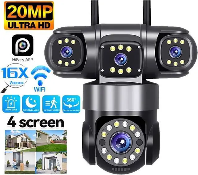 Alt view image 3 of 7 - WiFi Outdoor PTZ Wireless Home Security IP Camera