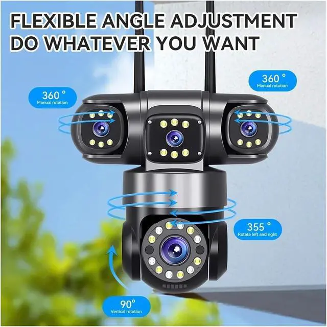 Alt view image 4 of 7 - WiFi Outdoor PTZ Wireless Home Security IP Camera